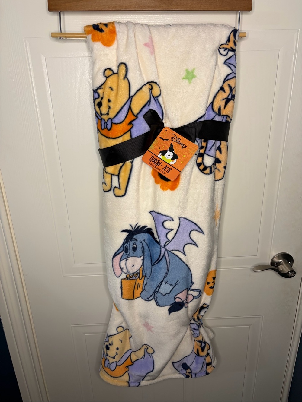 Disney Kids' Winnie the Pooh Halloween Plush Blanket